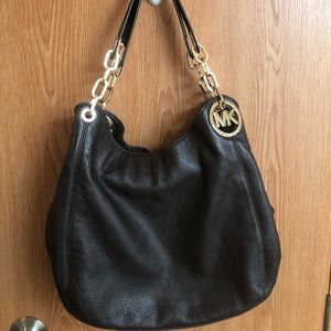 Michael Kors Fulton in brown pebbled leather LN!